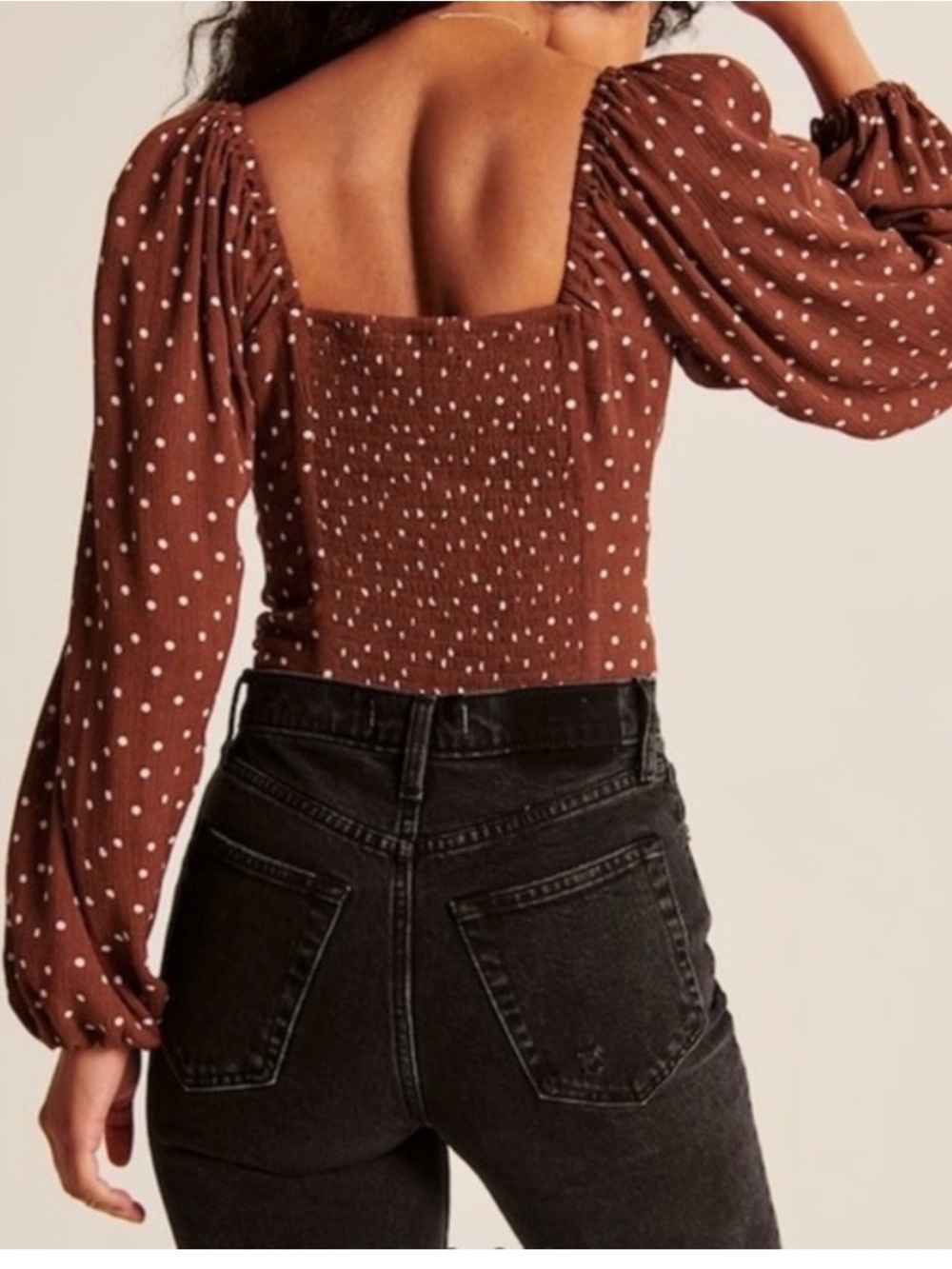 Abercrombie & Fitch Puff Sleeve Top - Picture 2 of 7